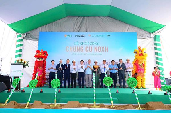 Khởi công 400 căn chung cư nhà ở xã hội tại Khu đô thị LA Home