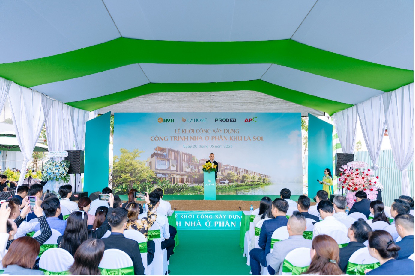 Ông Huỳnh Thiên Quân, Tổng Giám đốc Công ty Cổ phần Prodezi Long An phát biểu tại sự kiện